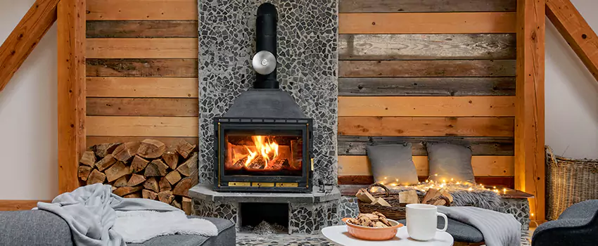 Thelin Hearth Products Direct Vent Gas Stove Fireplace Inspection in Copiague, New York